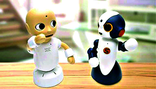 日本研制出"面聊"机器人