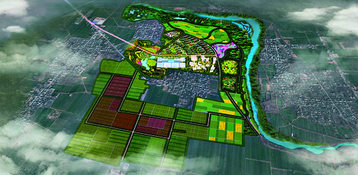 鹤壁建业绿色规划鸟瞰图