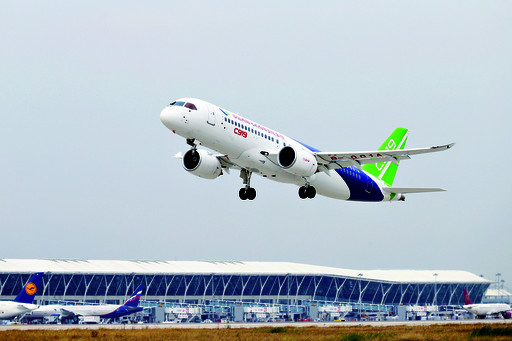 1300多公里c919完成首次城际飞行