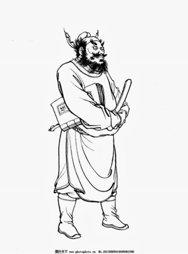 地府判官崔钰 李云中/画    在古代,为官者一言一行,多为朝廷考虑.